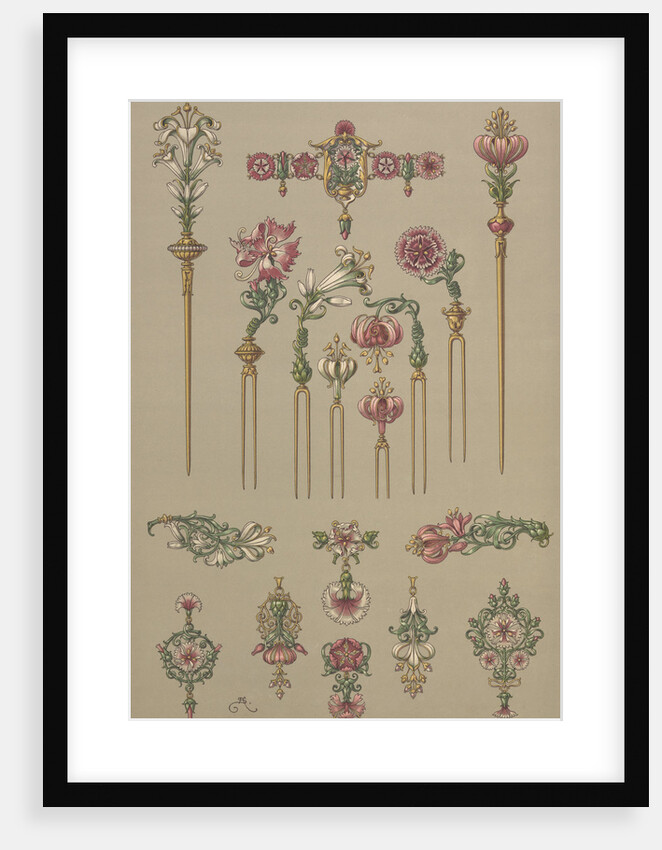 Plate 119 from 'Die Pflanze in Kunst und Gewerbe' by Anton Seder